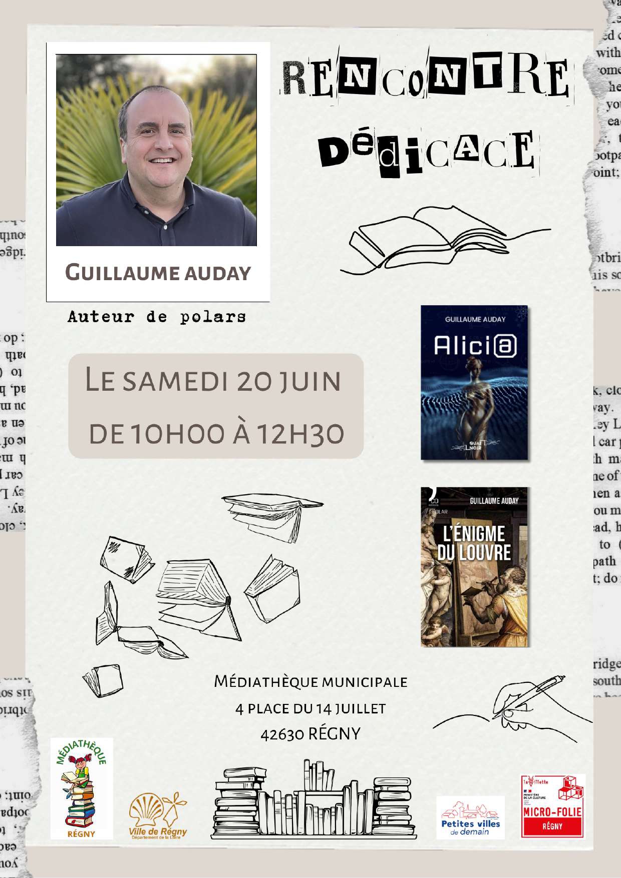 2026 06 20 dédicace Guillaume Auday BIBLIO REGNY page 0001