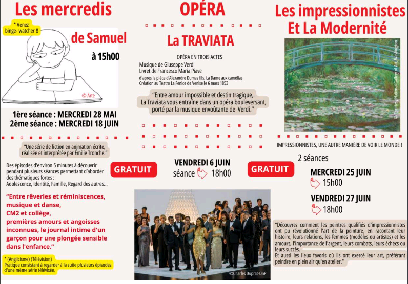 Programme MICRO FOLIE MAI JUIN 2025