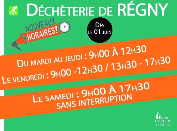 Ville de Régny Collecte des déchets, déchetterie